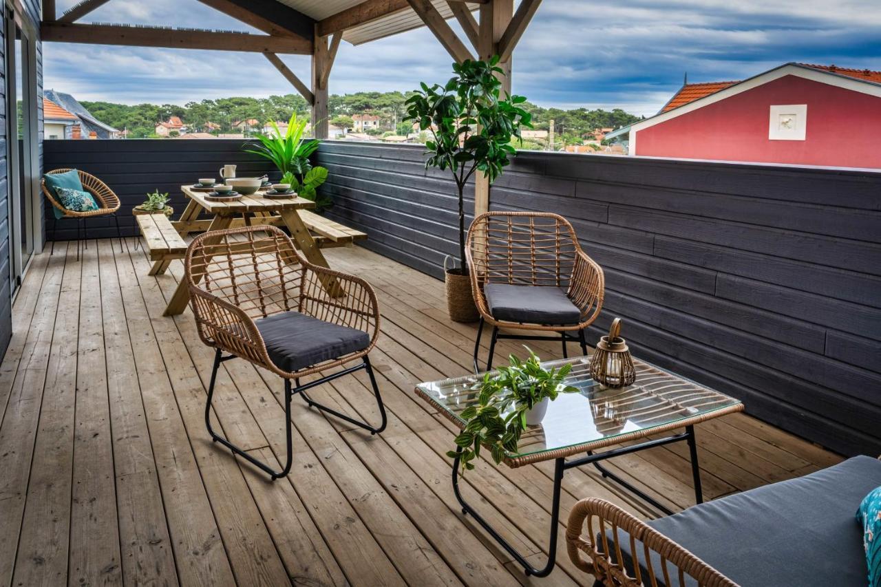 Mamita 4 "Wooded Stopover Apartment" T2 47M Terrace 24M Lacanau Exteriér fotografie